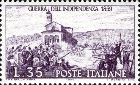 Francobollo Garibaldini alla Battaglia di San Fermo -  1959