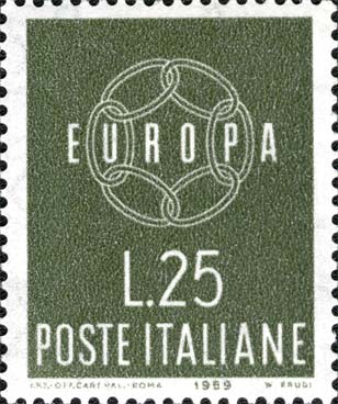 Francobollo Catena -  1959