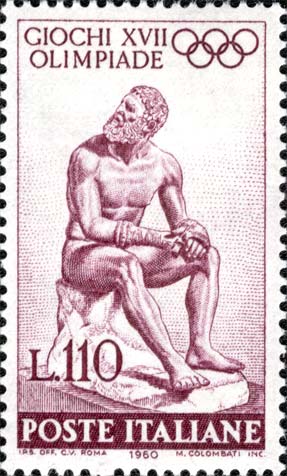 Francobollo Pugile Romano -  1960
