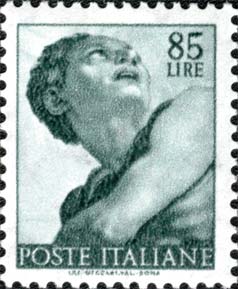 Francobollo Testa del Profeta Giona -  1961