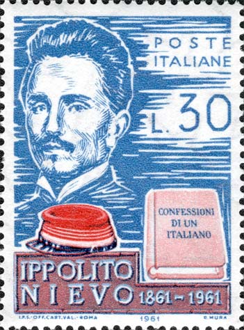 Francobollo Ritratto di Ippolito Nievo -  1961