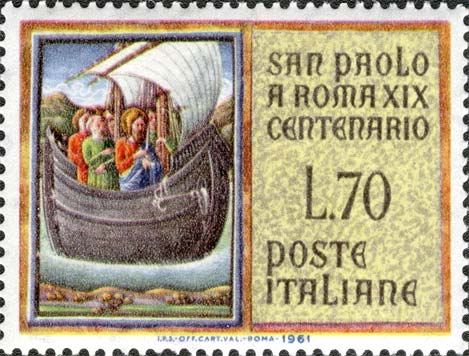 Francobollo San Paolo in Navigazione -  1961