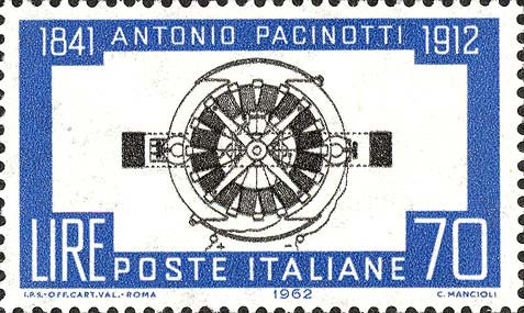 Francobollo Schema della Dinamo -  1962