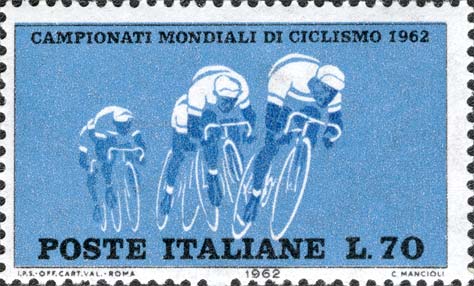 Francobollo Corsa su Strada -  1962