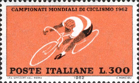 Francobollo Corsa su Pista -  1962