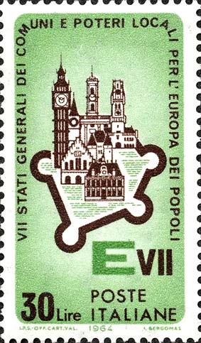 Francobollo Monumenti Europei -  1964
