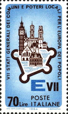 Francobollo Monumenti Europei -  1964