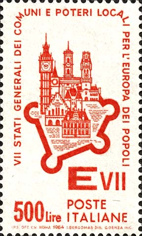 Francobollo Monumenti Europei -  1964