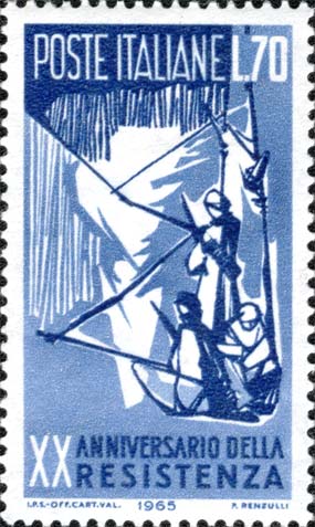 Francobollo Resistenza in Montagna -  1965