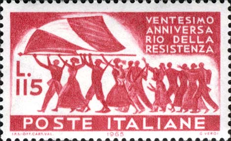 Francobollo Resistenza nelle Città -  1965