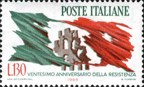 Francobollo Città Martiri -  1965