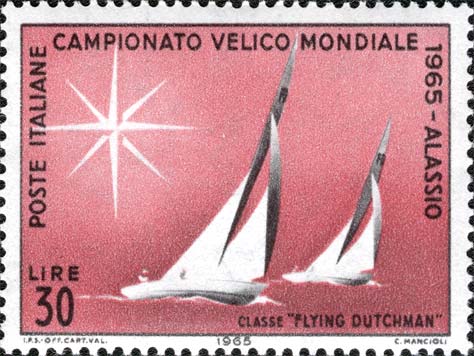 Francobollo Barche Classe Flying Dutchman -  1965