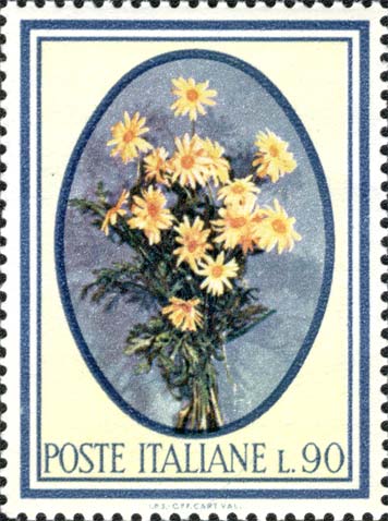 Francobollo Margherite -  1966