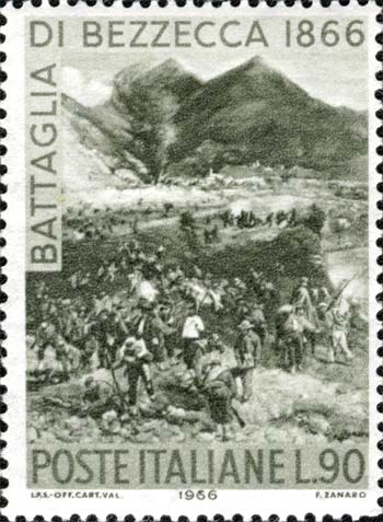 Francobollo Scena della Battaglia di Bezzecca -  1966