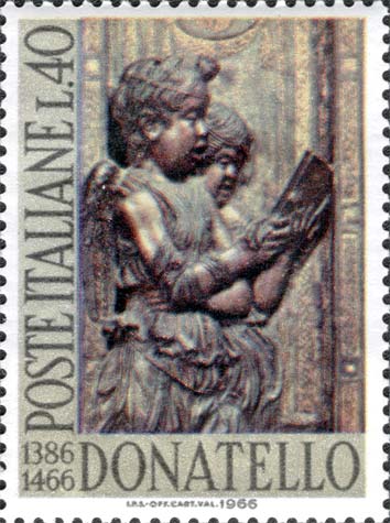 Francobollo Angeli Cantori -  1966