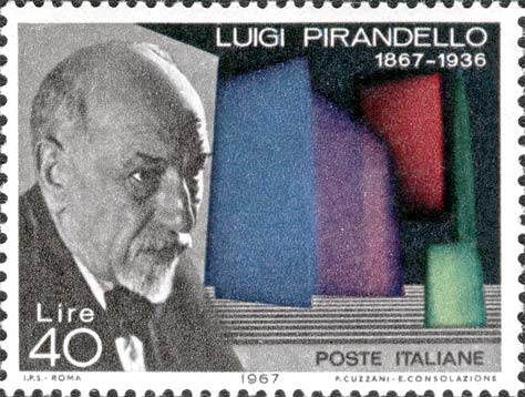 Francobollo Ritratto di Luigi Pirandello -  1967
