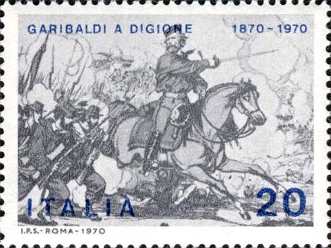 Francobollo Garibaldi a Cavallo -  1970
