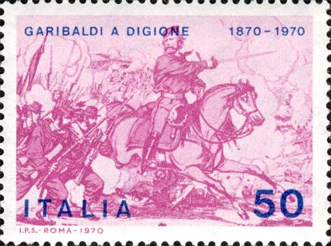 Francobollo Garibaldi a Cavallo -  1970