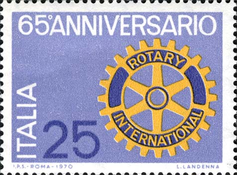 Francobollo Stemma del Rotary Club -  1970
