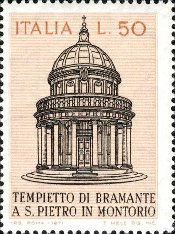 Francobollo Tempietto di San Pietro in Montorio -  1971