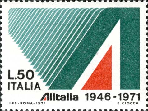 Francobollo Stemma dell'Alitalia -  1971
