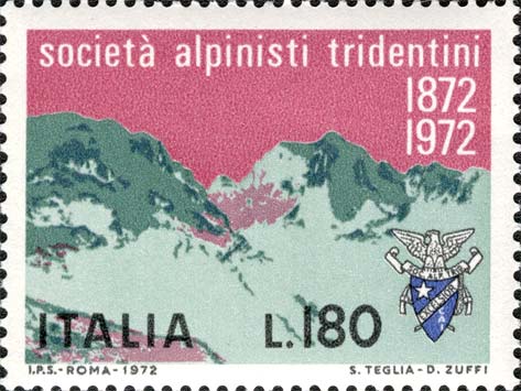 Francobollo Crozzon del Brenta -  1972