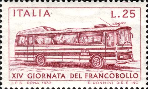 Francobollo Corriera Postale -  1972