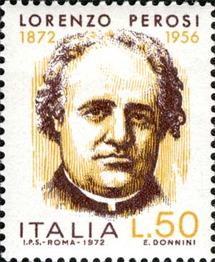 Francobollo Ritratto di Lorenzo Perosi -  1972
