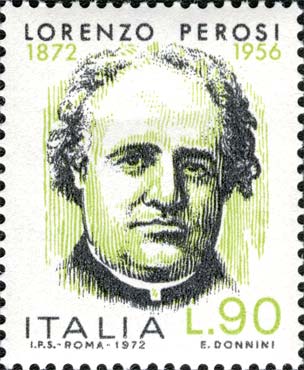 Francobollo Ritratto di Lorenzo Perosi -  1972