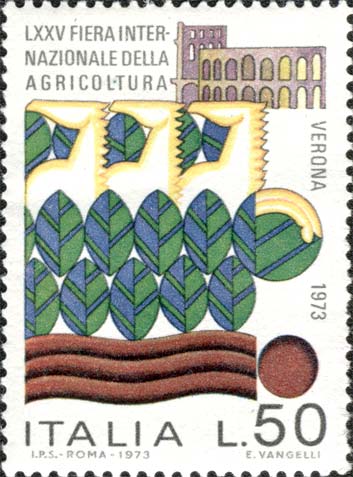 Francobollo Agricoltura e Allevamento -  1973