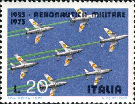Francobollo Aerei G-91 -  1973