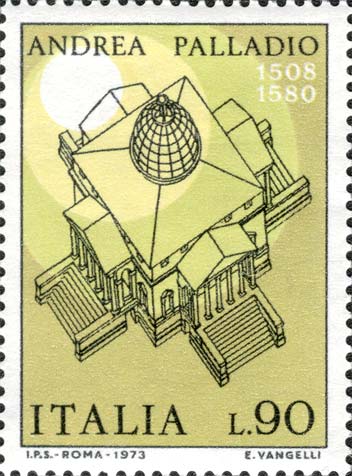 Francobollo Villa Capra, sul Monte Berico -  1973