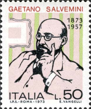 Francobollo Ritratto di Gaetano Salvemini -  1973