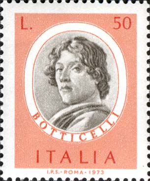 Francobollo Botticelli -  1973