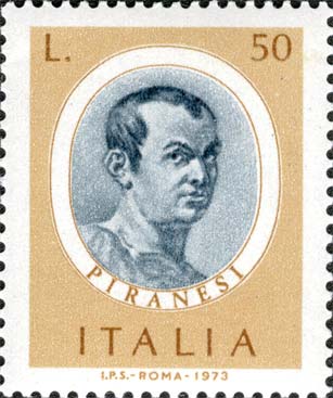 Francobollo Piranesi -  1973