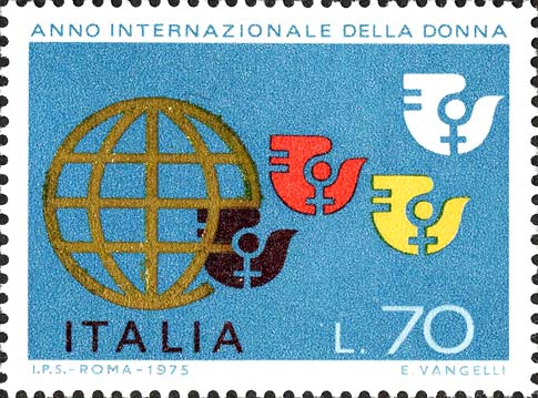 Francobollo Figure Stilizzate -  1975