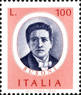 Francobollo Benvenuto Busoni -  1975