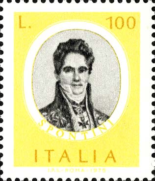 Francobollo Gaspare Spontini -  1975
