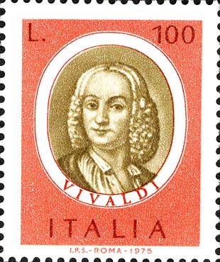 Francobollo Antonio Vivaldi -  1975