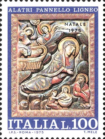 Francobollo Natività -  1975
