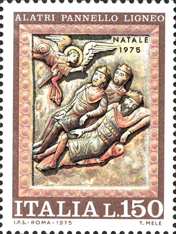 Francobollo Annuncio ai Re Magi -  1975