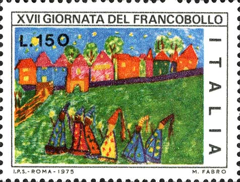 Francobollo Paesaggio -  1975