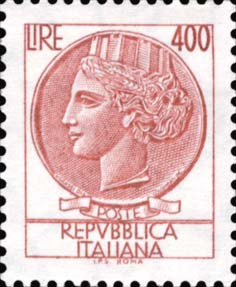 Francobollo Antica Moneta Siracusana -  1976