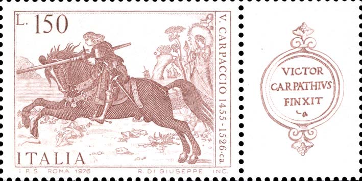 Francobollo San Giorgio che Uccide il Drago, San Giorgio -  1976