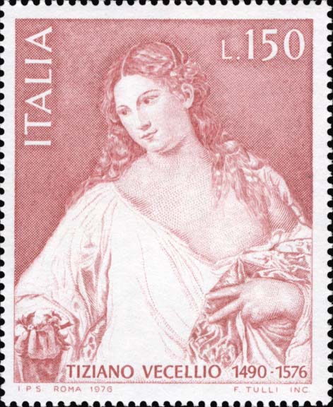 Francobollo Flora, Opera di Tiziano -  1976