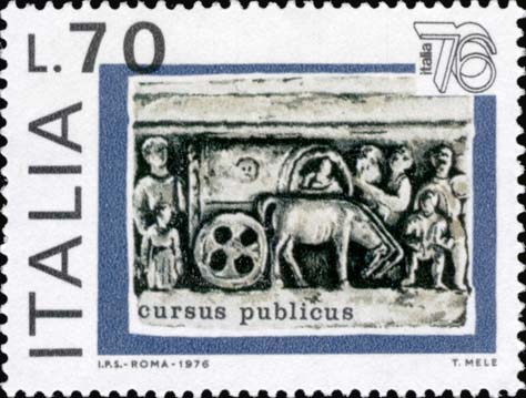 Francobollo Carro del Cursus Publicus -  1976