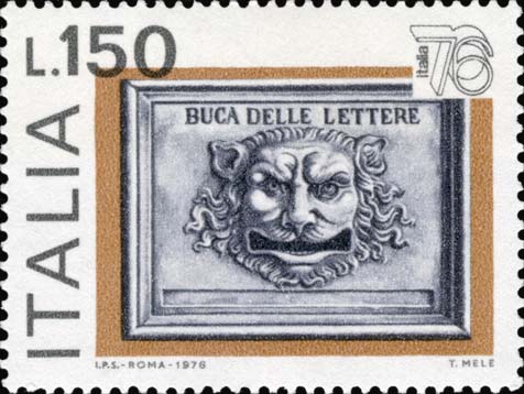 Francobollo Buca delle Lettere -  1976