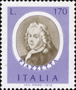 Francobollo Giambattista Piazzetta -  1976