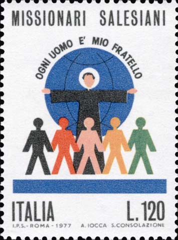 Francobollo Uomini di Razze Diverse -  1977
