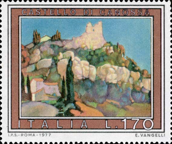 Francobollo Castello di Canossa -  1977